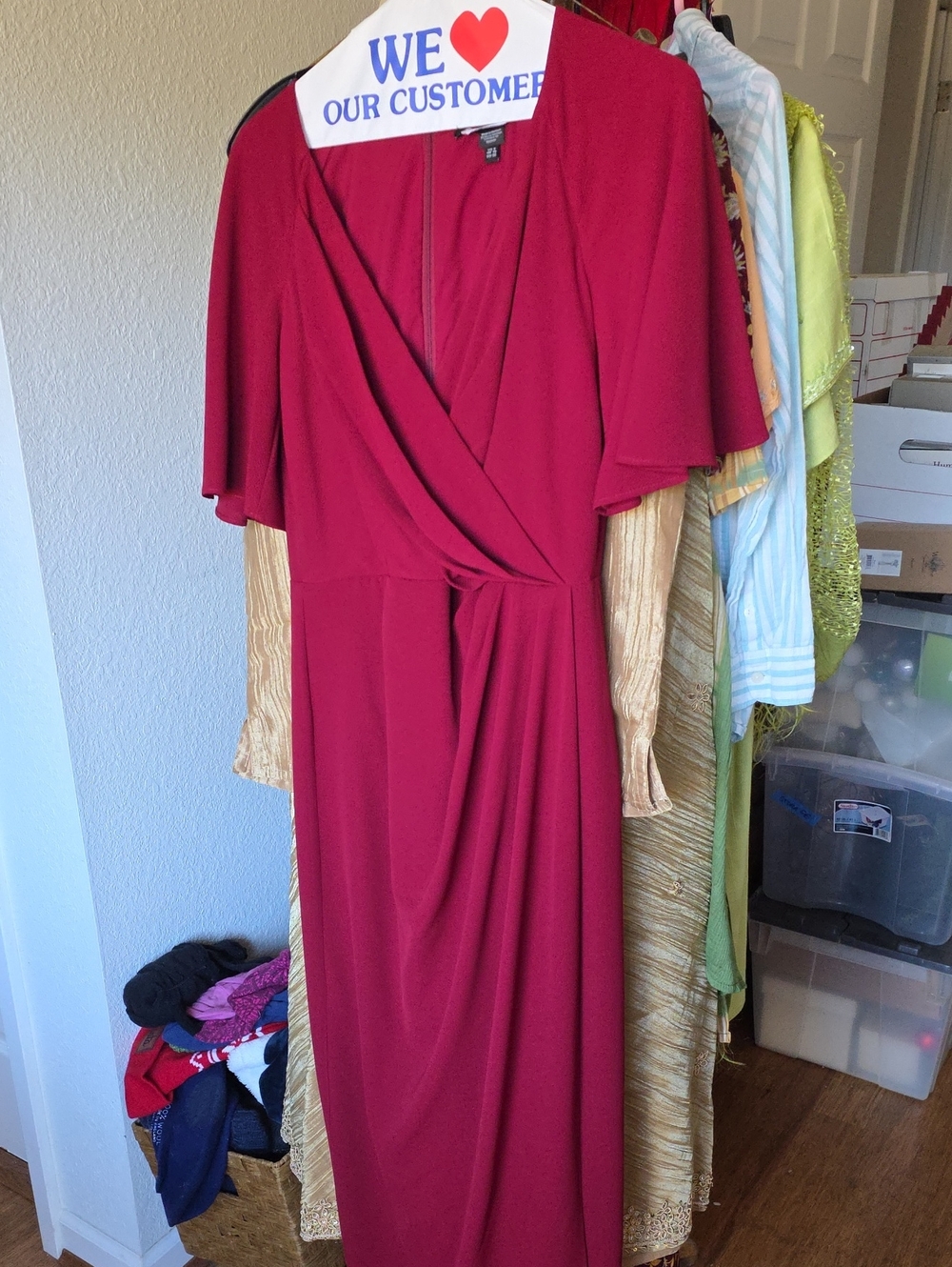 Maggy London Drape Front Dress